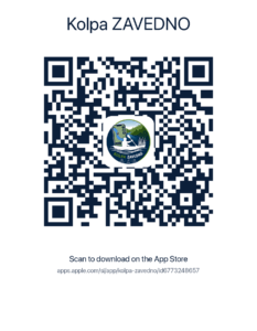 Naravi prijazno čolnarjenje kolpa alert appstore qr card